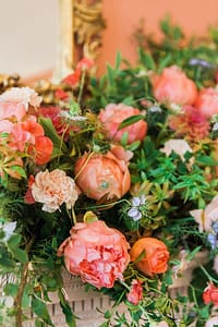 Peach and Orange Summer Wedding Flowers